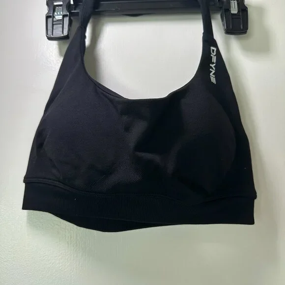DFYNE Black Women's Sports Bra size Small (S) , NEW